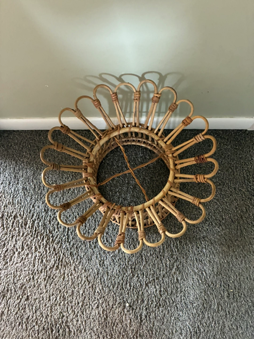 IKEA Rattan Plant Stand Tabletop Or Floor 11" Reversable - photo 2