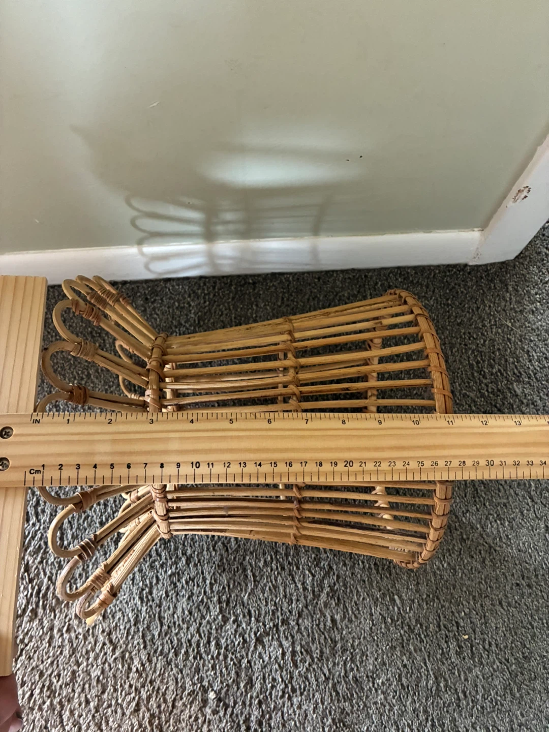 IKEA Rattan Plant Stand Tabletop Or Floor 11" Reversable - photo 4