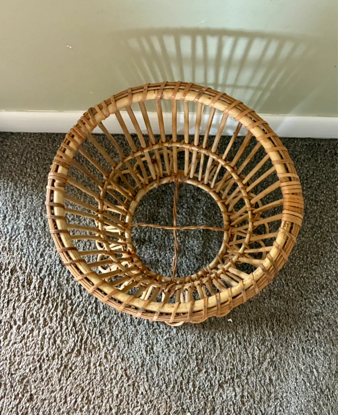 IKEA Rattan Plant Stand Tabletop Or Floor 11" Reversable - photo 3