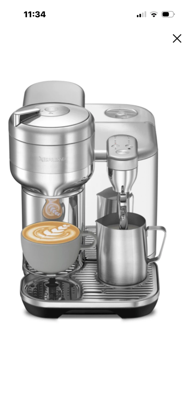 Nespresso Breville Vertuo Creatista Brushed Stainless Steel