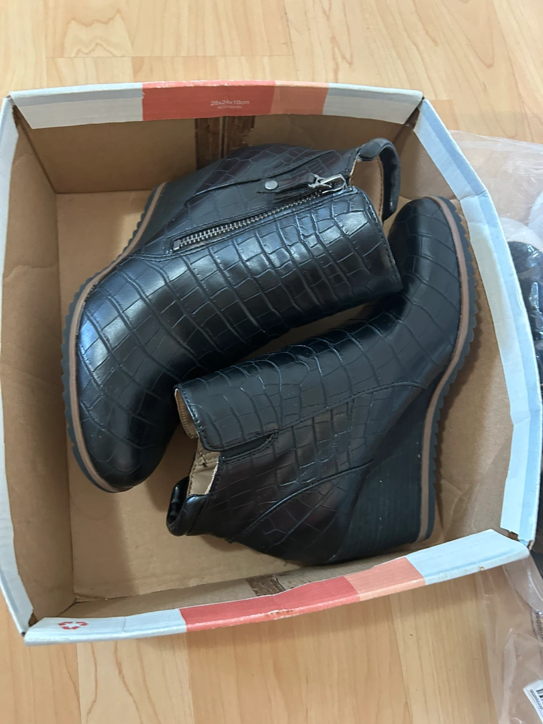 Soul Naturalizer Women's Black Croc Wedge Ankle Boots - photo 5