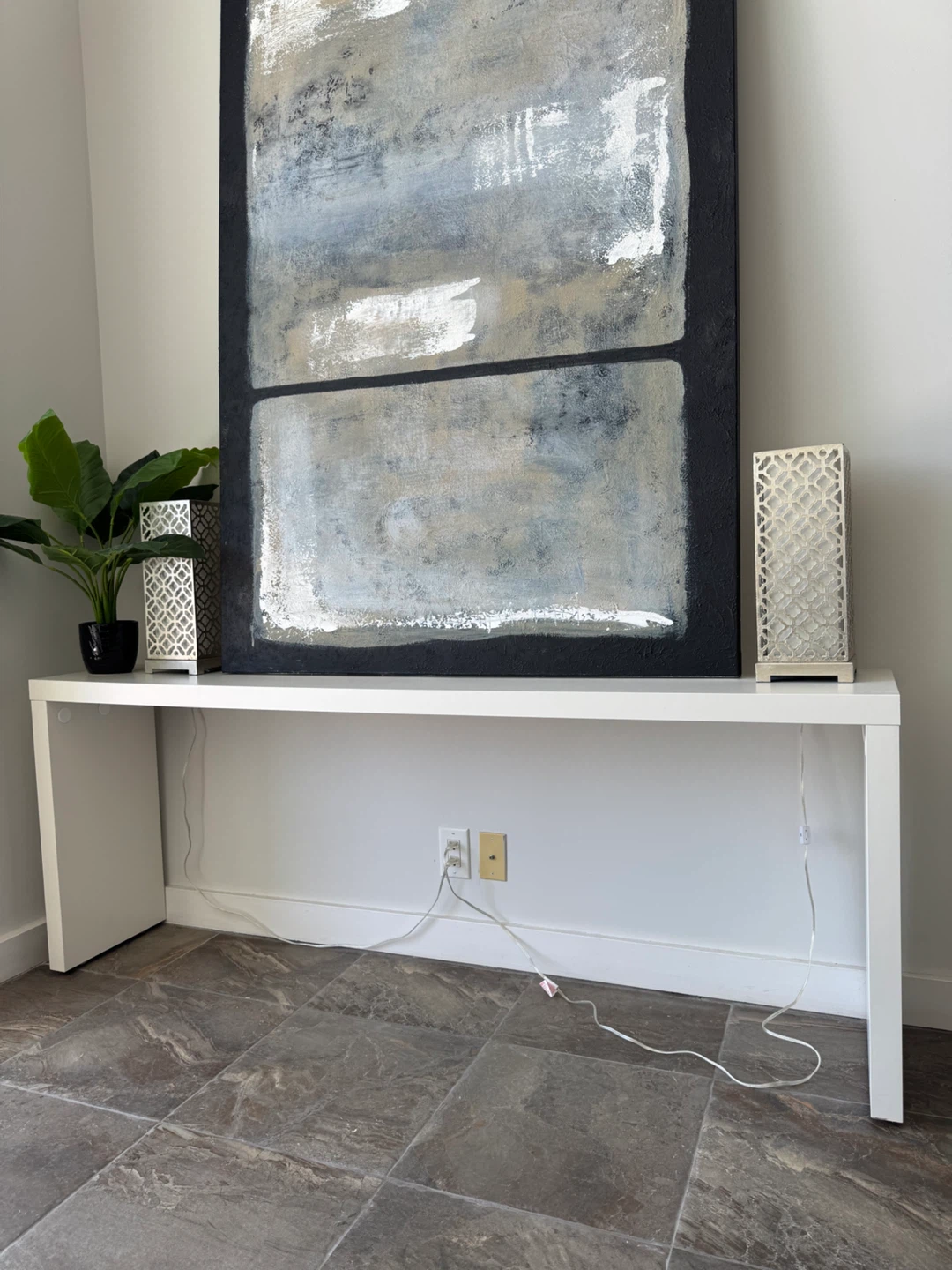 White Console Table - photo 3