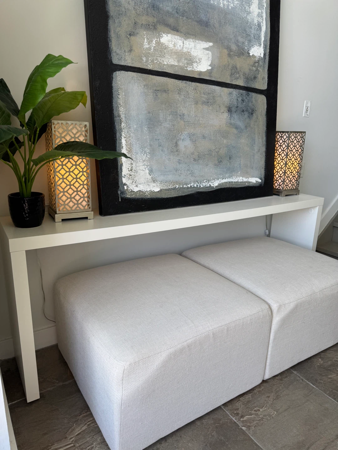 White Console Table