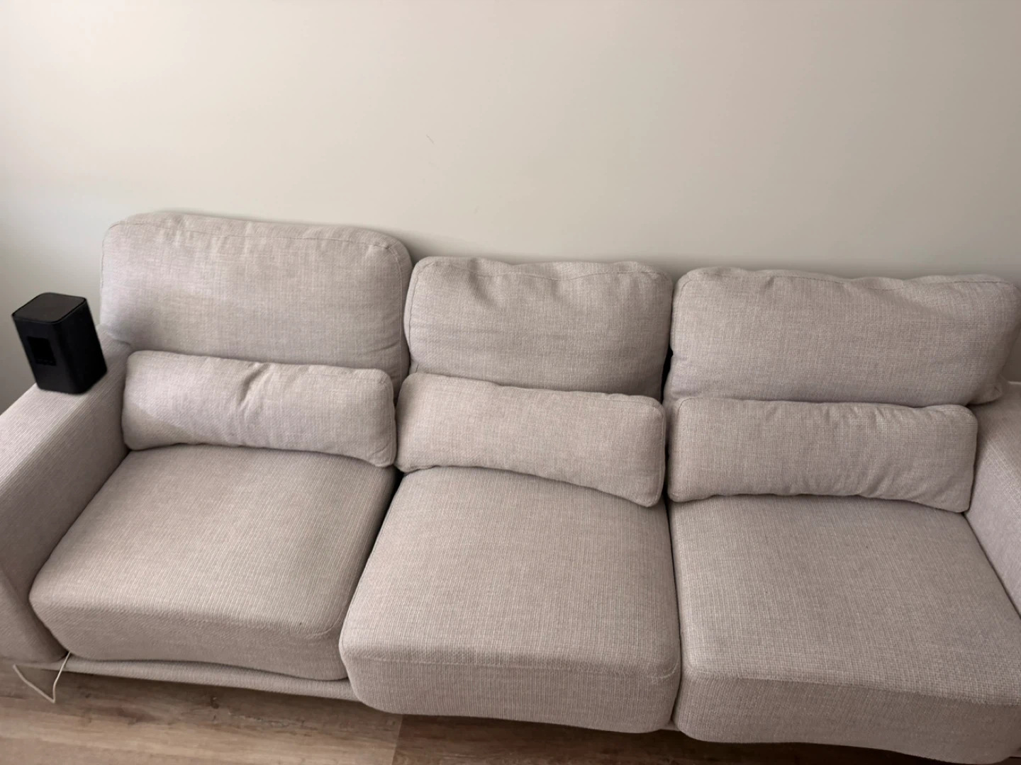 Light Gray 3-Seater Sofa - photo 2