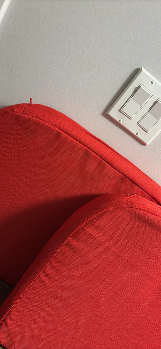 2 Red Outdoor Chair Cushions - photo 4