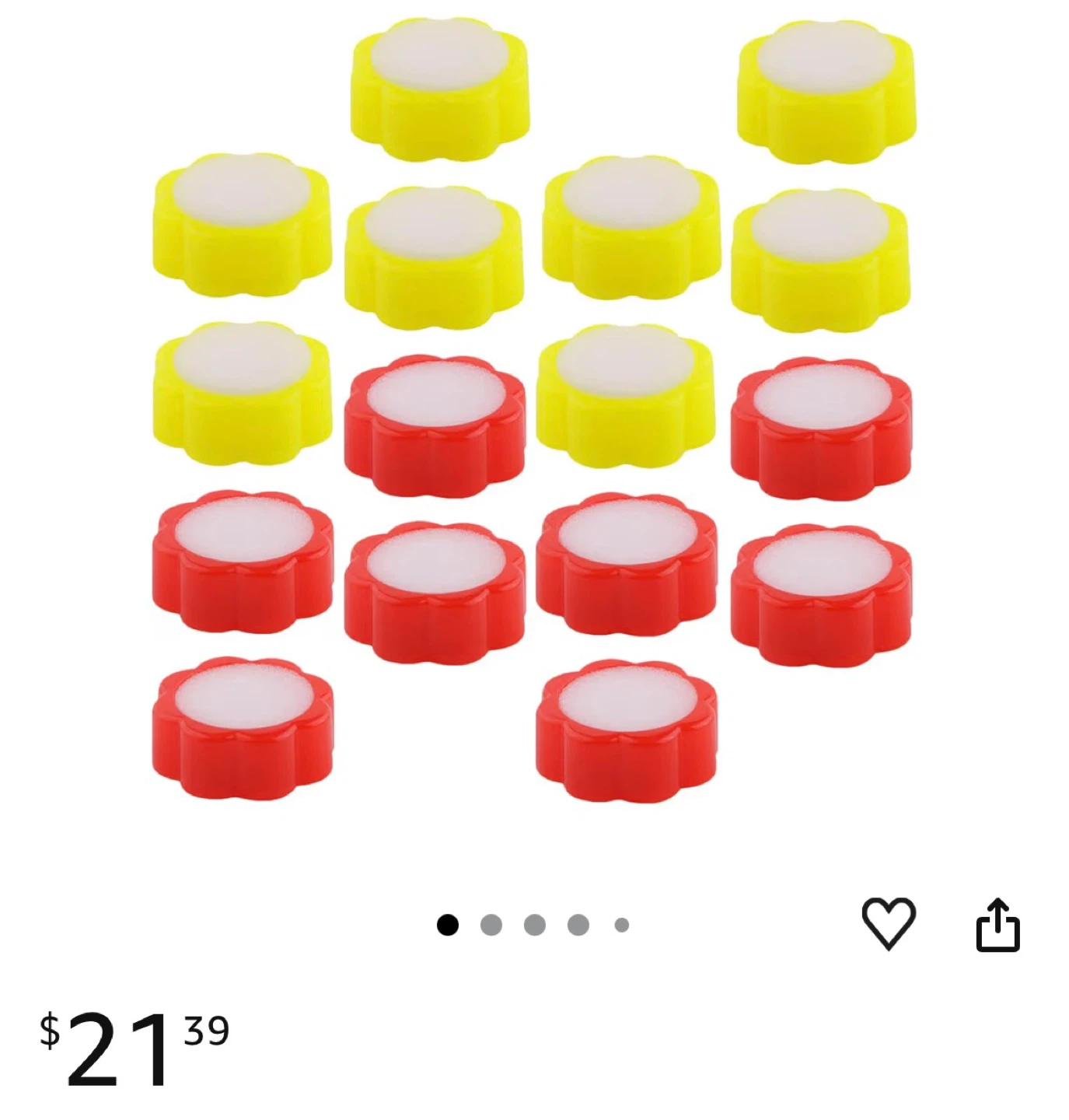 Flower Shape Sponge Cups