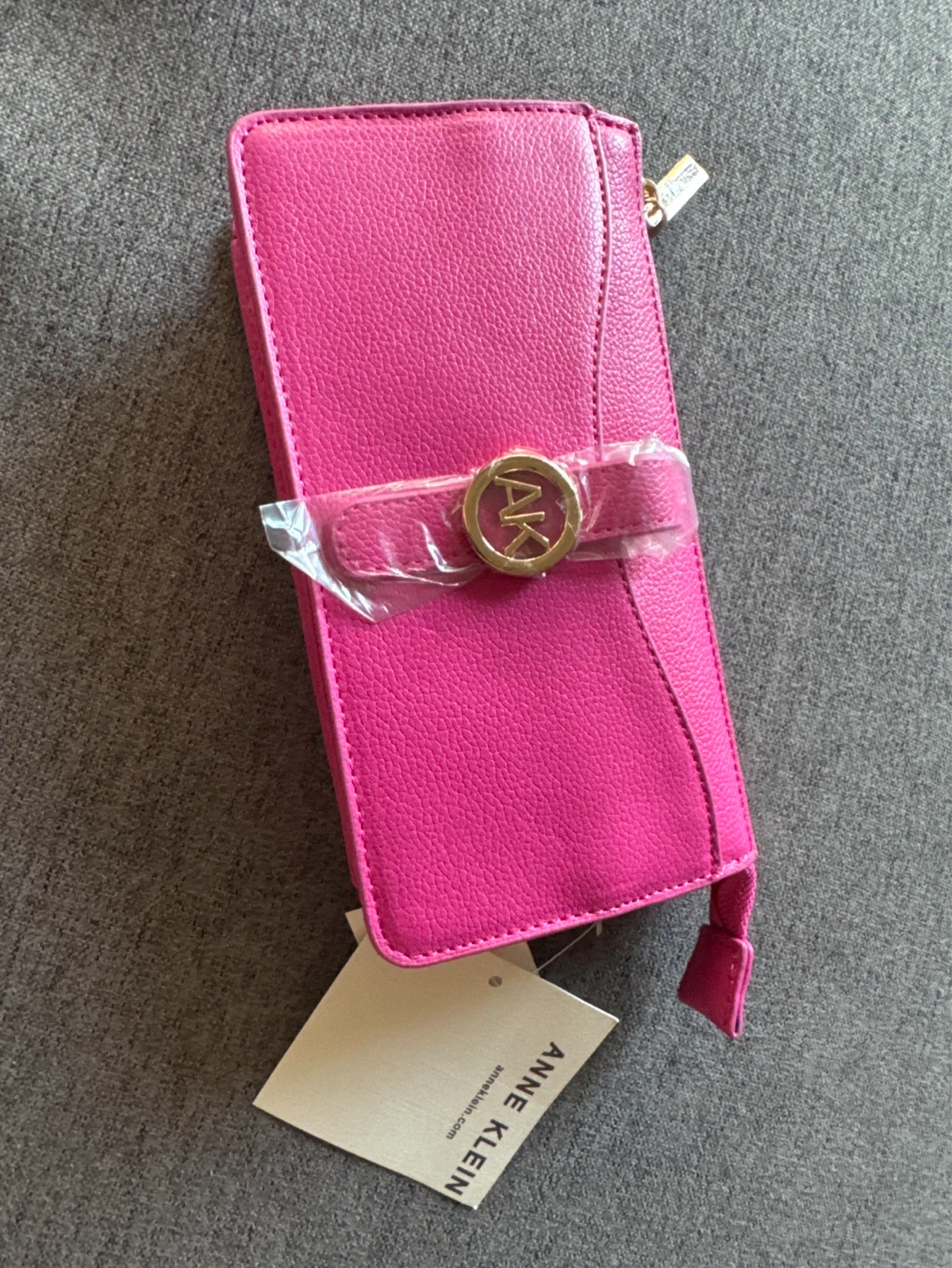Anne Klein Pink purse clutch with Chain - photo 2