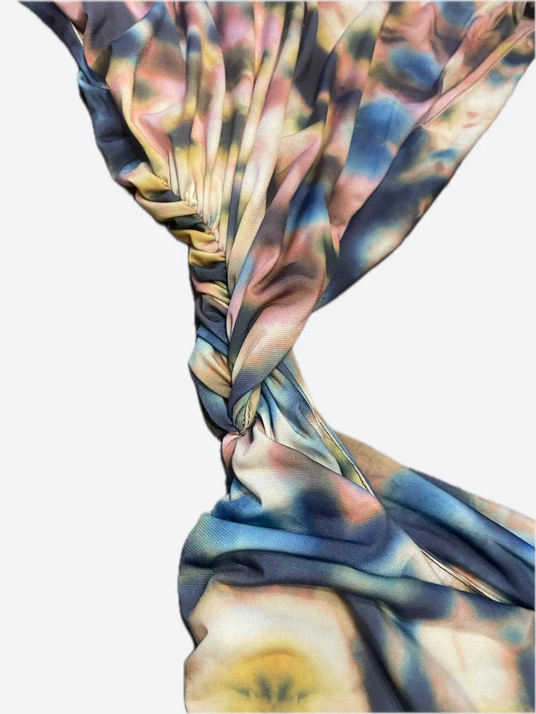 Zara Tie-Dye Ruched Cut-Out Dress - XL - photo 4