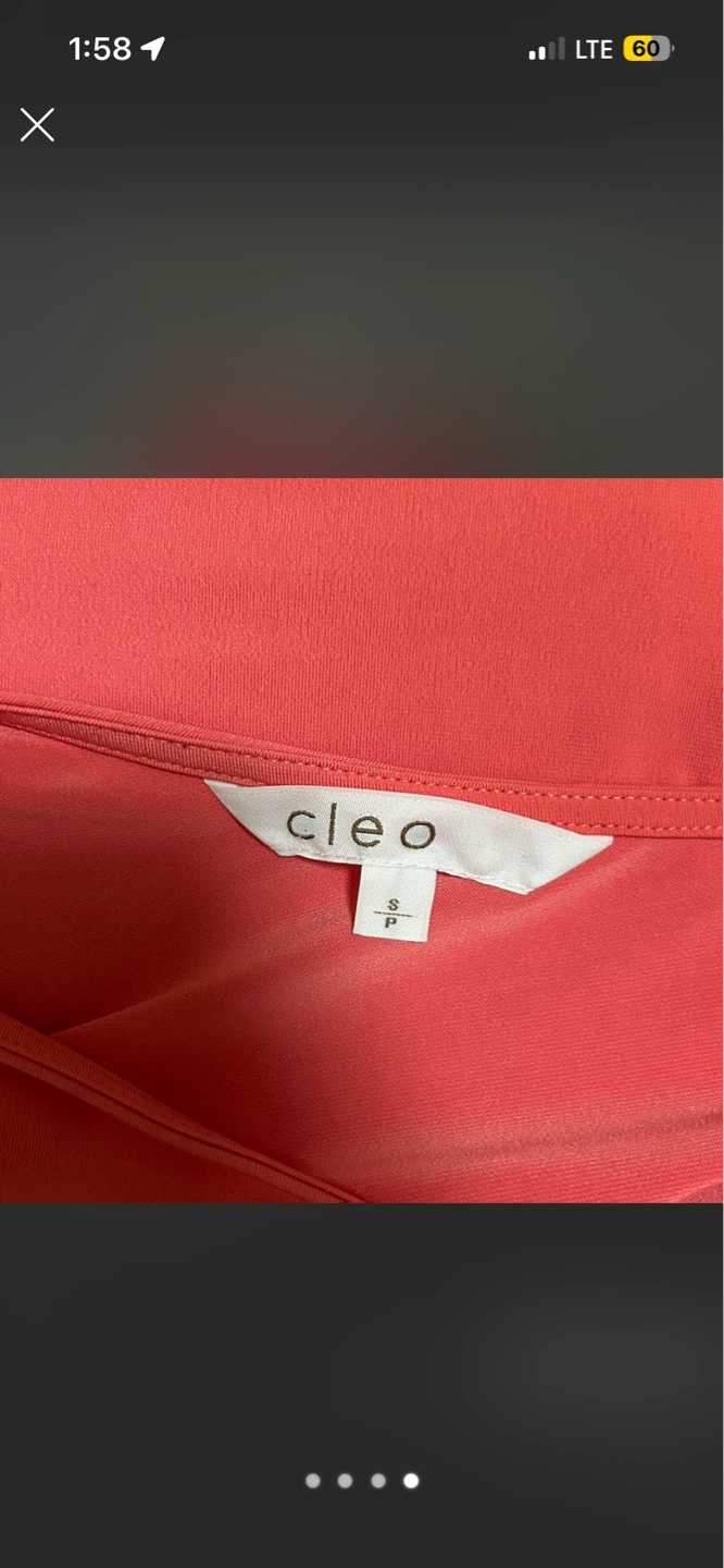 Cleo Coral One-Shoulder Top - Size S - photo 4