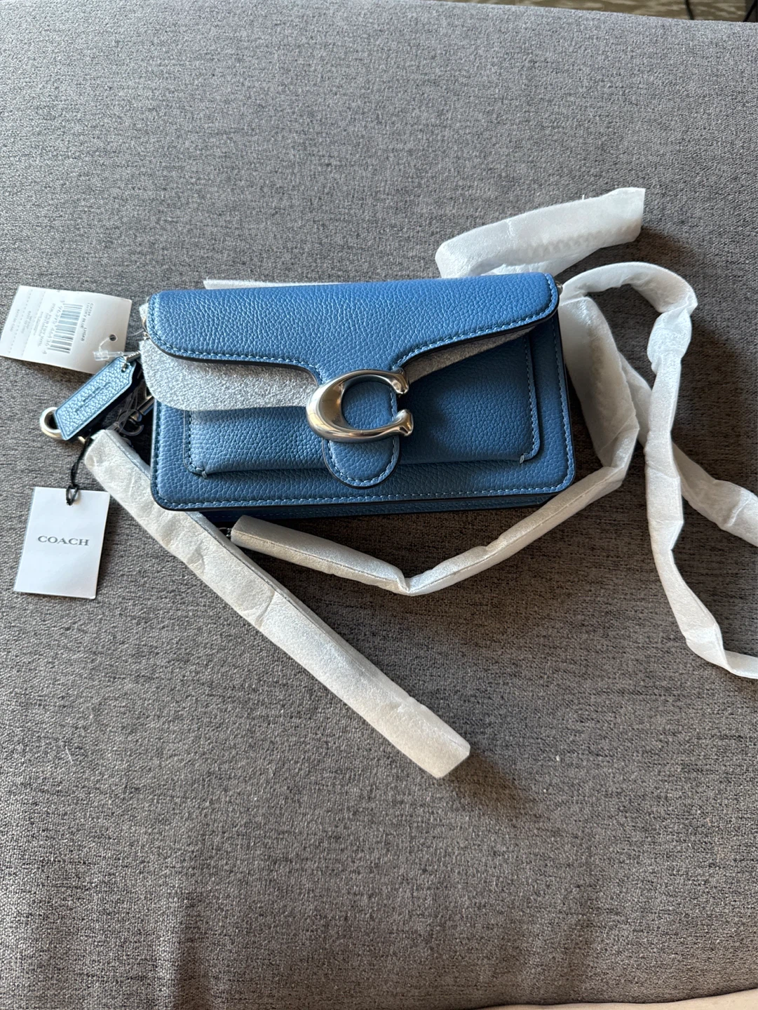 Coach  clutch Pol Peb Tby Wrlet Sky Blue