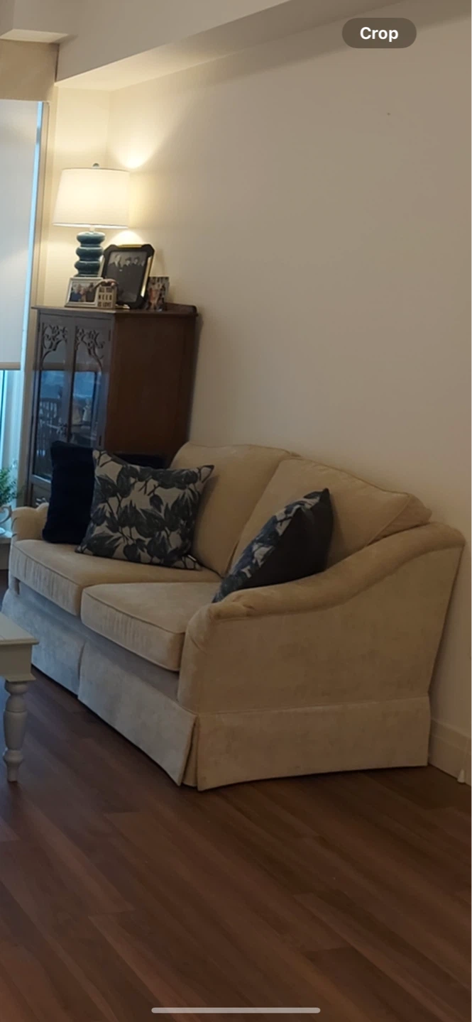 Beige Loveseat Sofa - photo 4