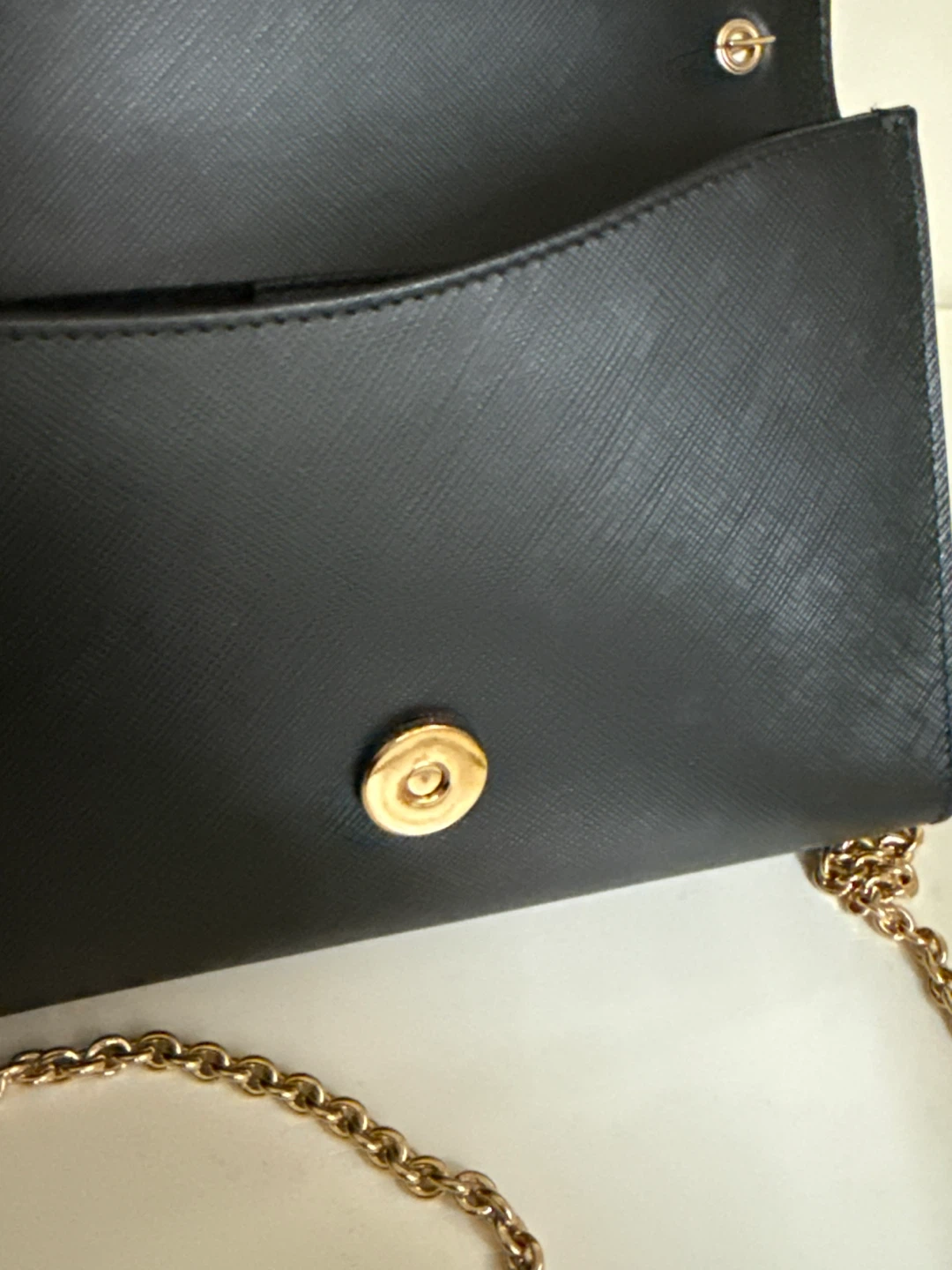 Salvatore Ferragamo Black Gancini Wallet on Chain - photo 5