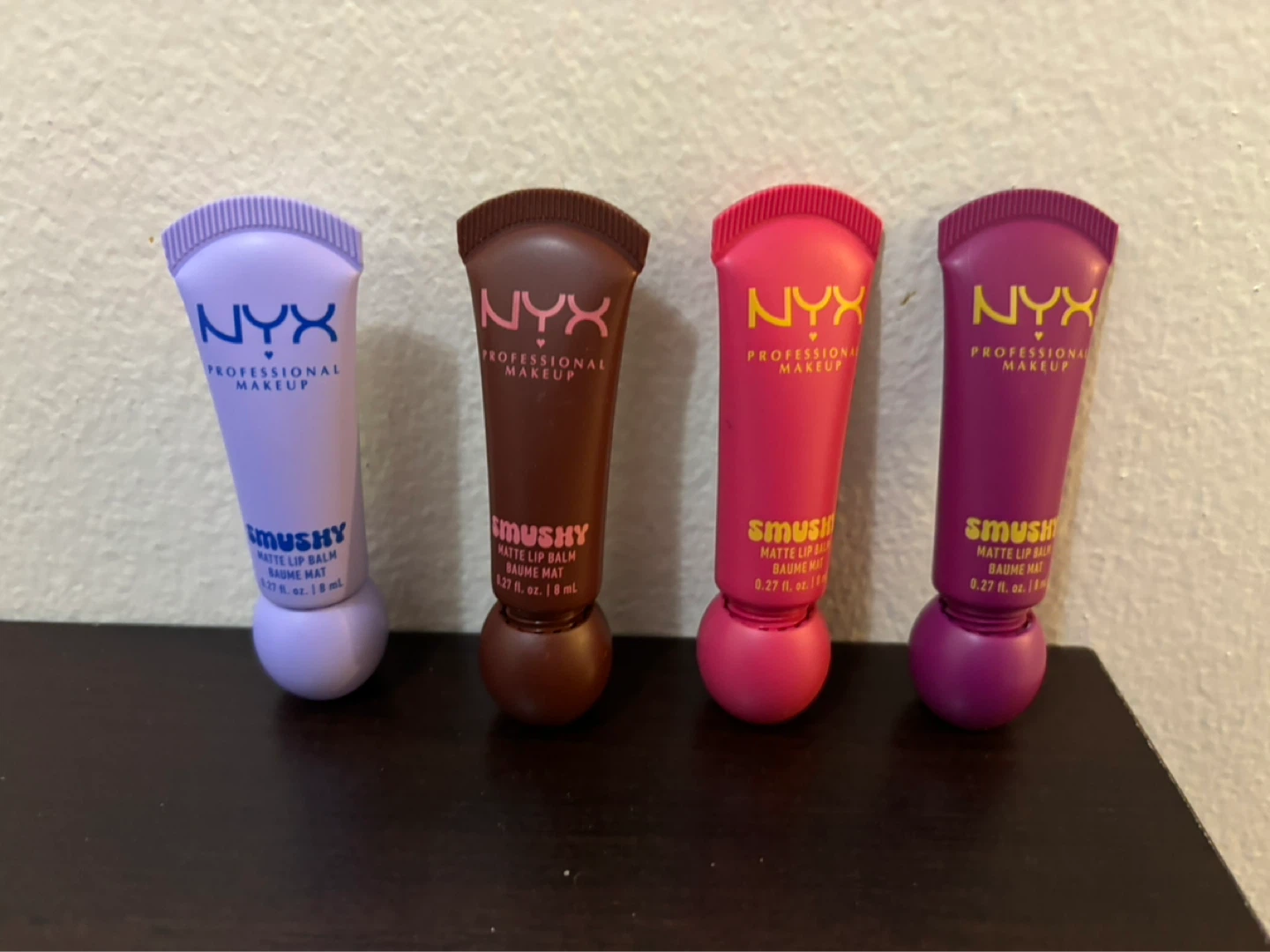 NEW-4 pk NYX Professional Makeup Smushy Matte Lip Balm Set