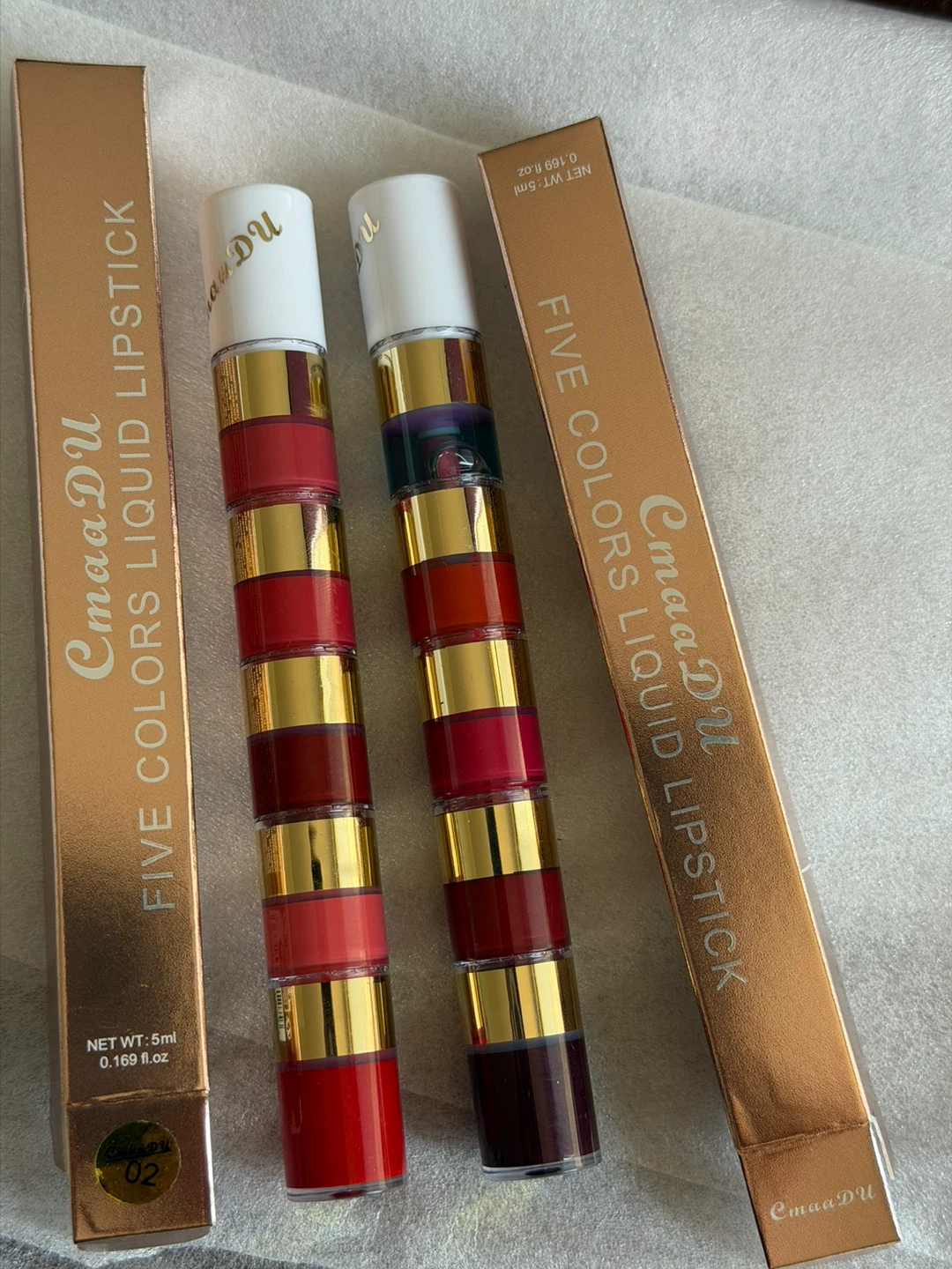 CmaaDU 5 Colors Liquid Lipstick Set - photo 2