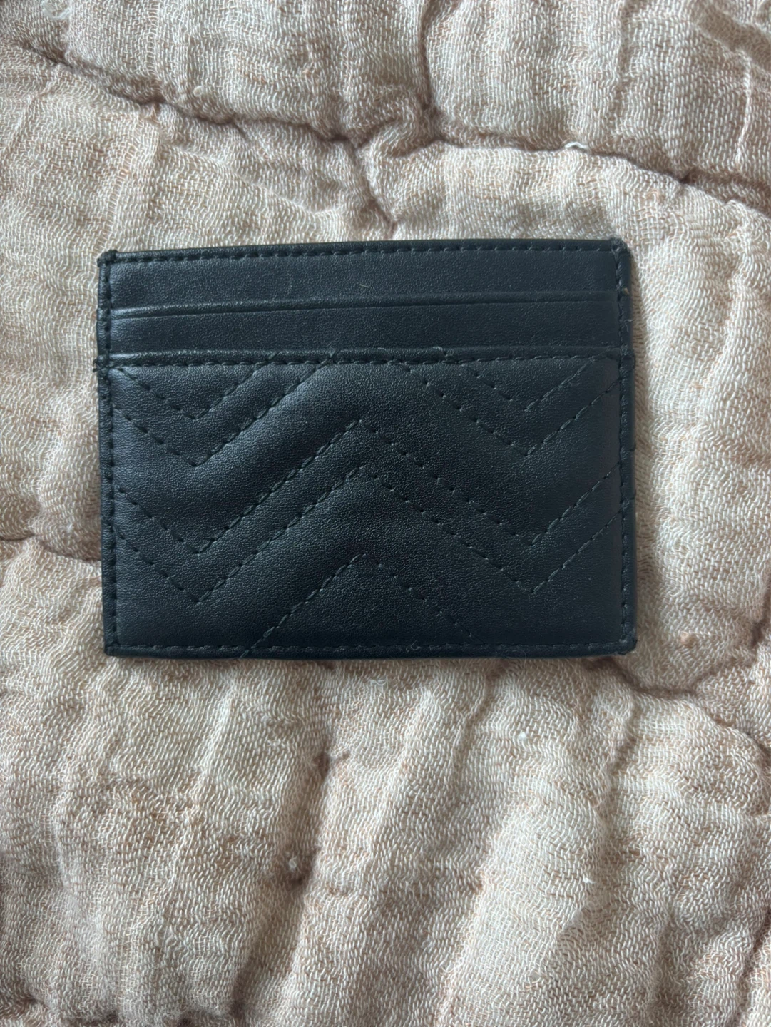 Gucci Marmont Card Case Black Leather - photo 2