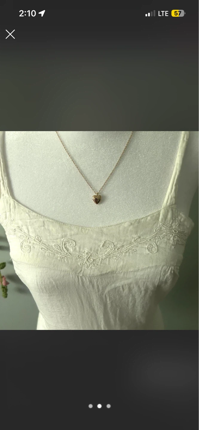White Lace Trim Cami Tank Top - photo 2