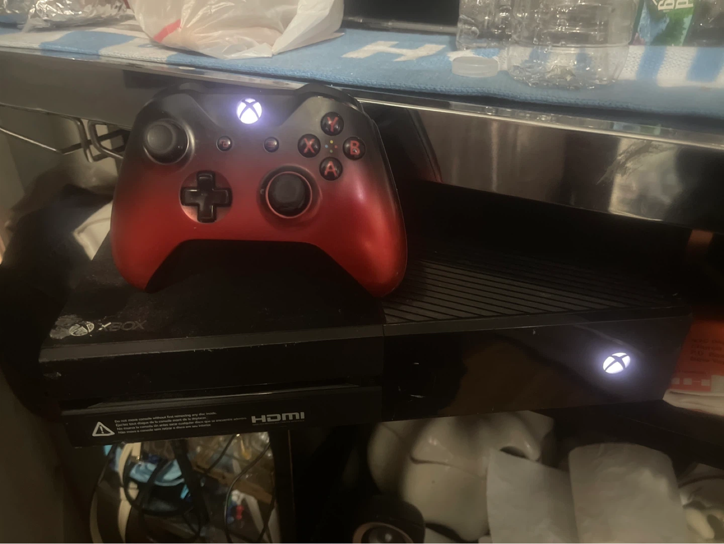 Xbox One Controller - Red/Black Gradient