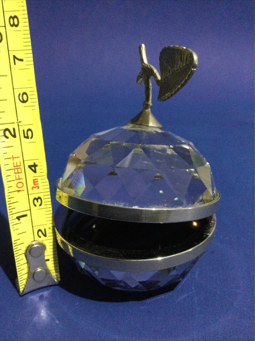 Vintage Swarovski Crystal Apple Trinket Box - photo 4