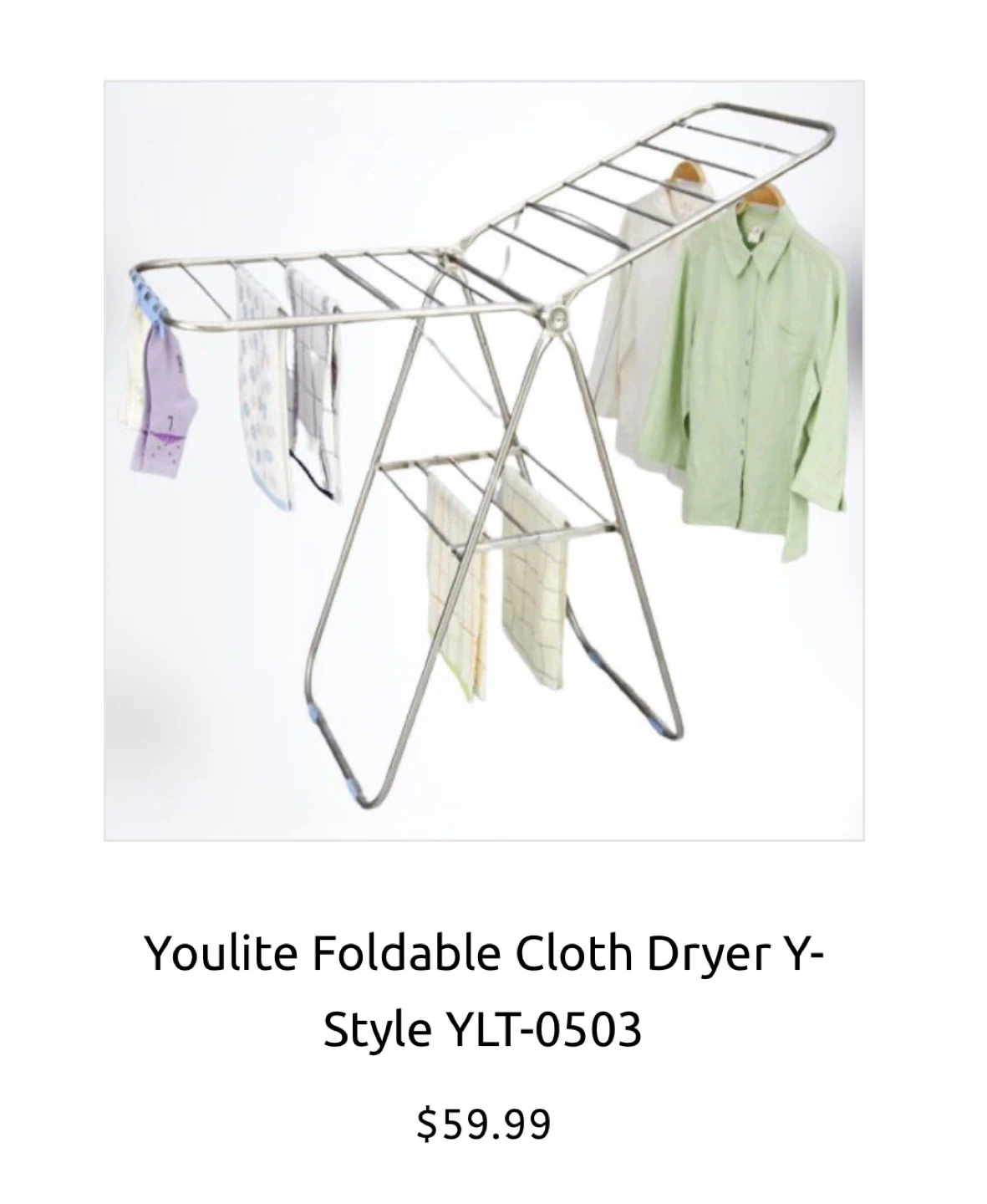 Foldable Cloth Dryer Hanger BRAND NEW - photo 2