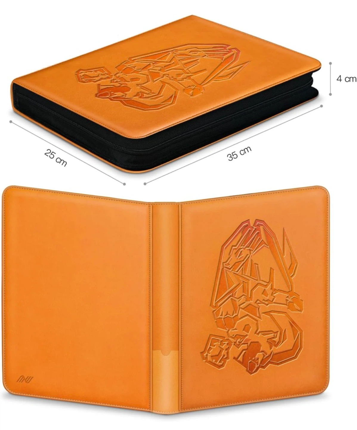 New Ravaver 9 Pocket Pokemon Card Binder Orange - photo 2