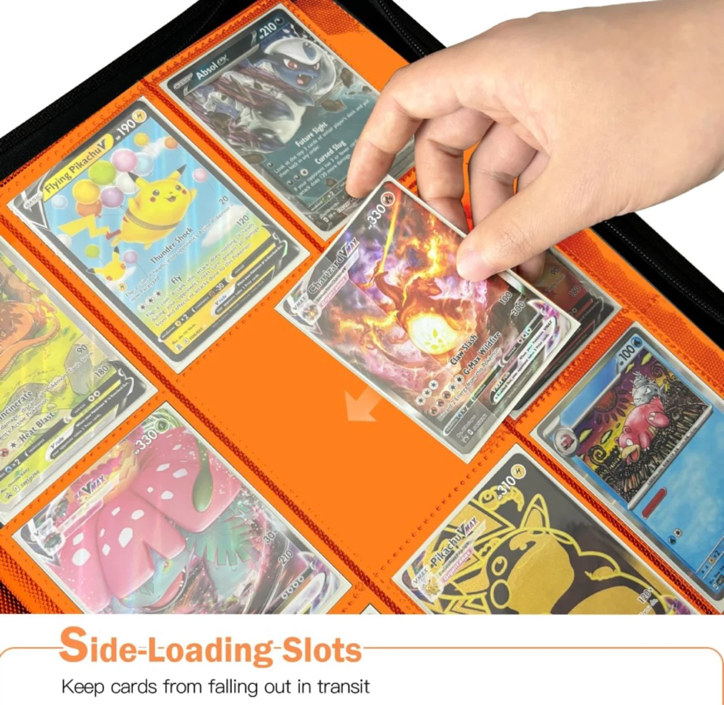 New Ravaver 9 Pocket Pokemon Card Binder Orange - photo 5