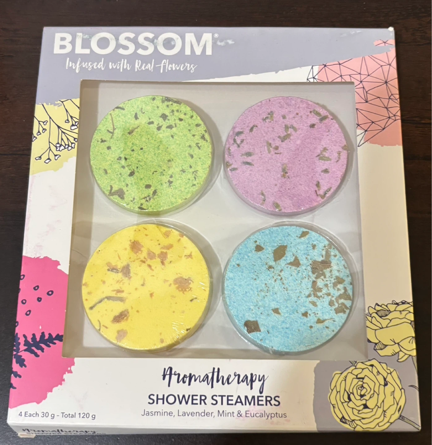 New-2pks Blossom Aromatherapy Shower Steamers Set