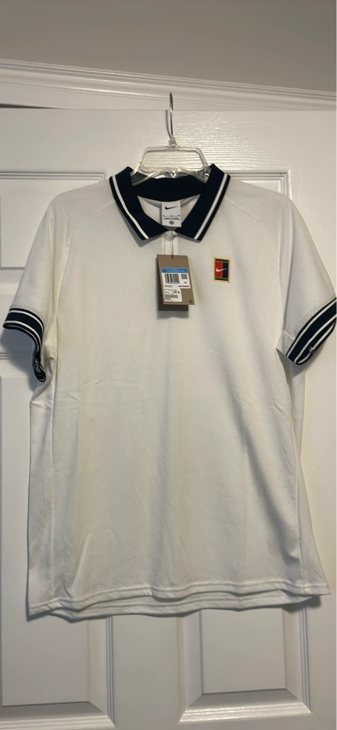 Nike White Tennis Polo Shirt