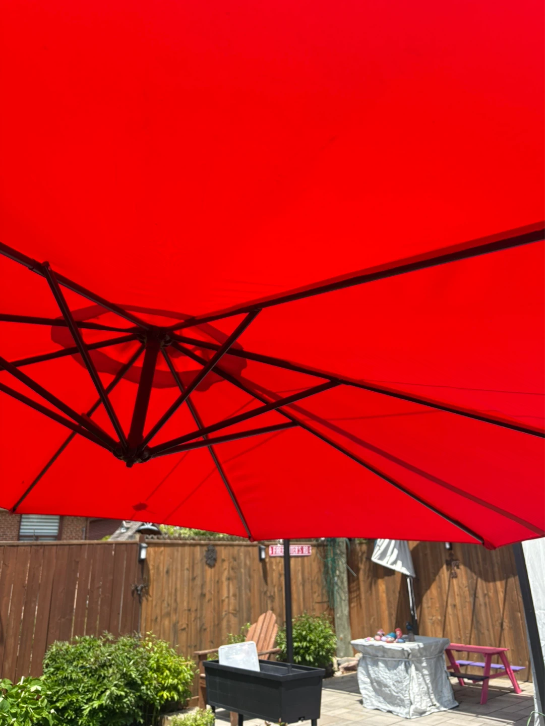 Patio umbrella with stand - photo 2