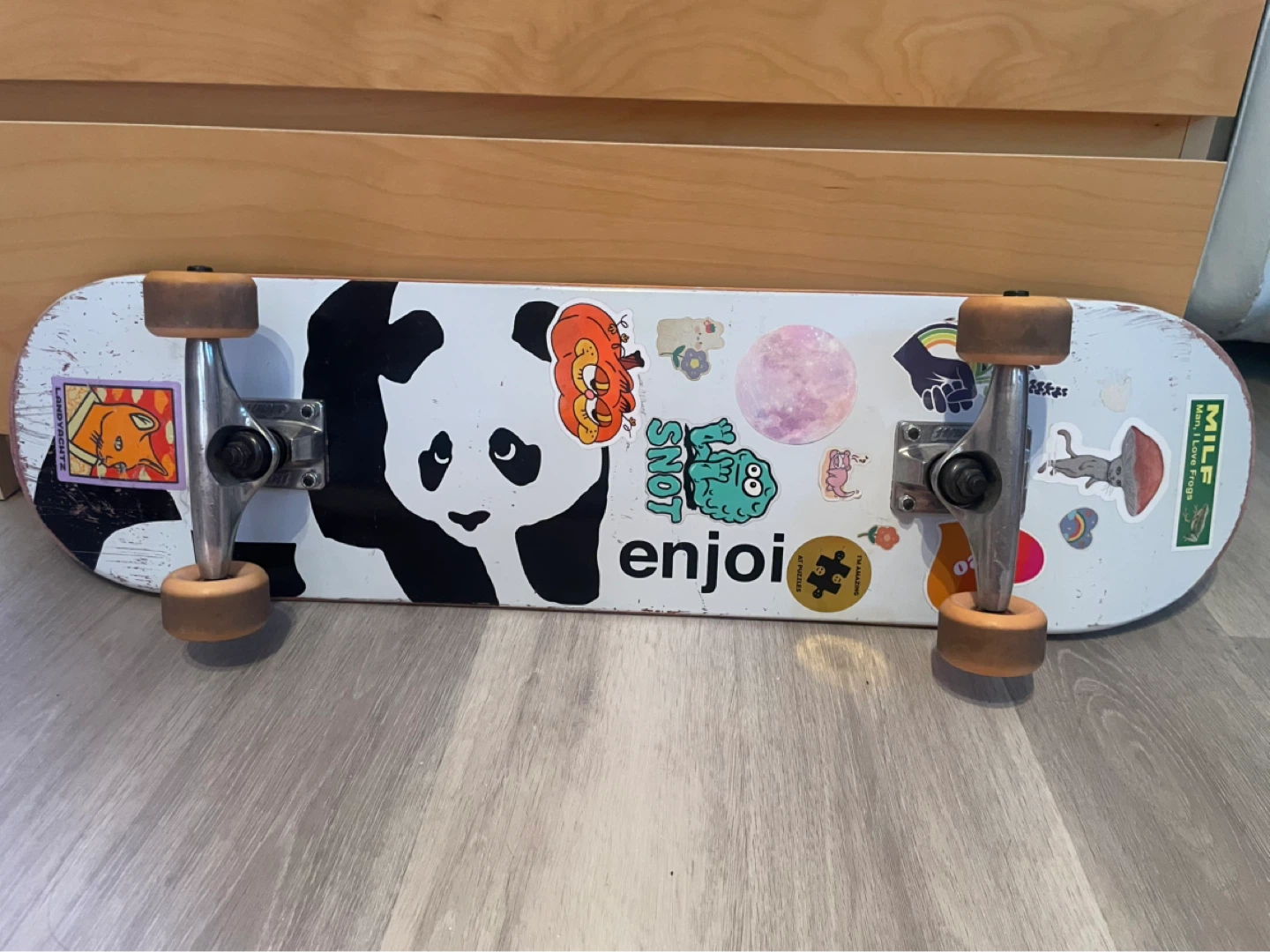 Enjoi Panda Skateboard with Tools and Lubricant - photo 2