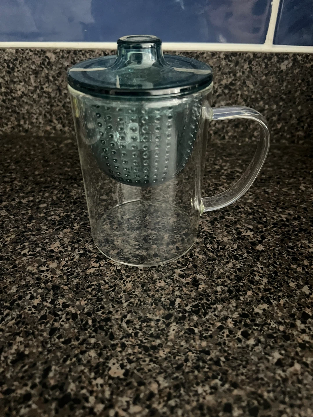Glass Tea Mug with Infuser and Lid