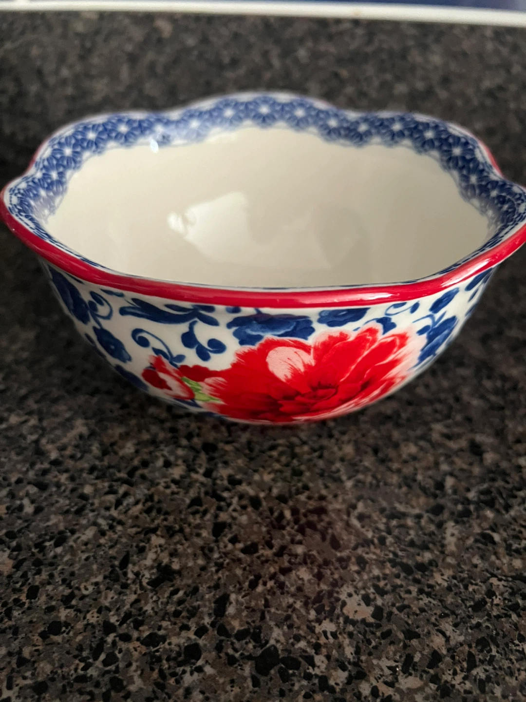 The Pioneer Woman Blue & Red Floral Bowl - photo 2