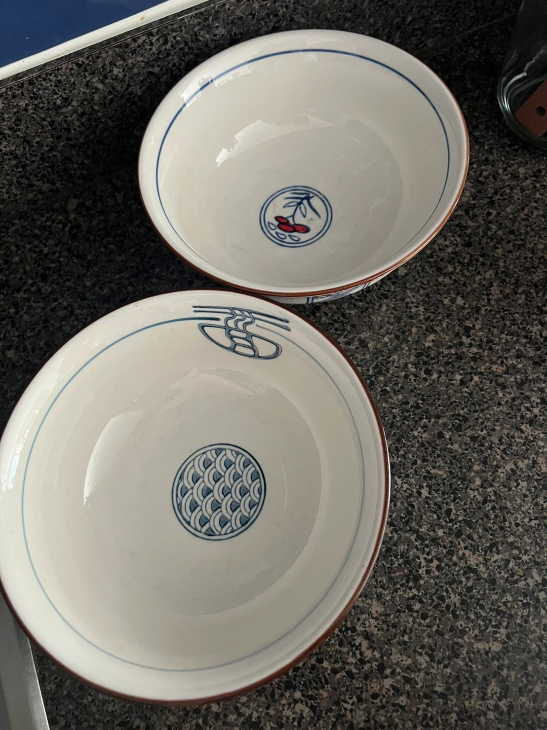 Set of 2 Ceramic Ramen Bowls