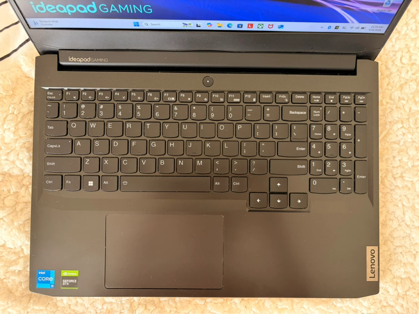 Lenovo Ideapad Gaming Laptop - i5-11th Gen, GTX 1650, 16GB - photo 2