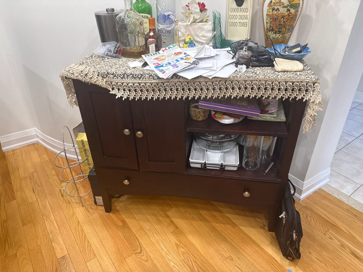 Small wooden hutch can be used for any thing