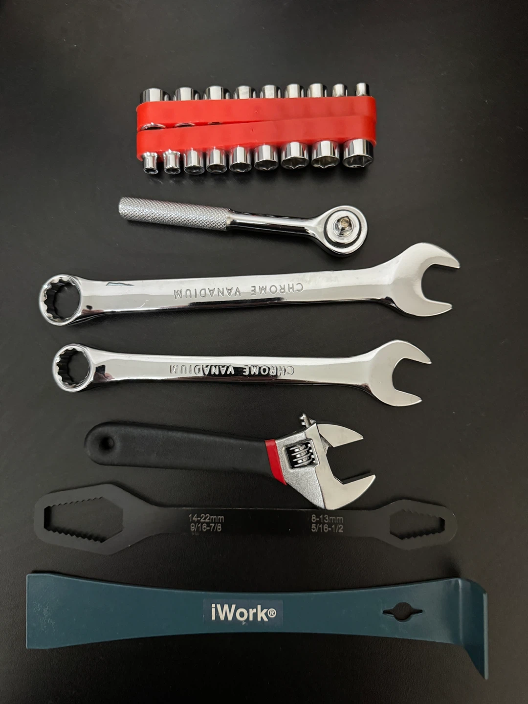 Chrome Vanadium Wrench Set and Tools