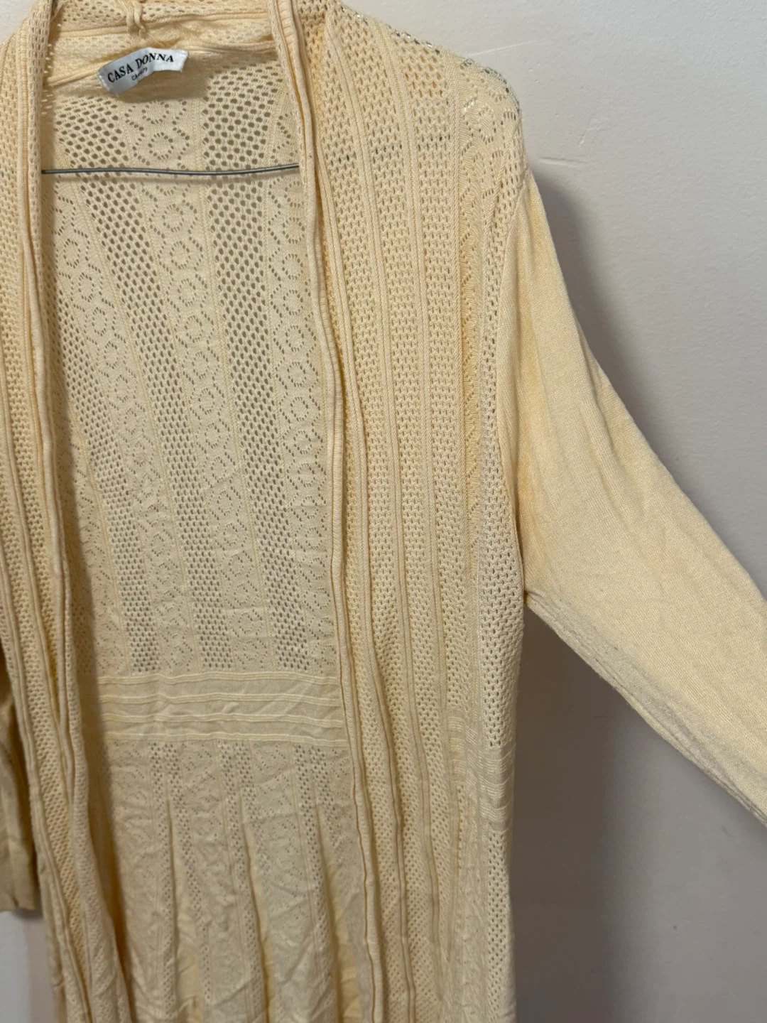 ‼️Declutter‼️Cream Casa Donna Open Front Cardigan - photo 4