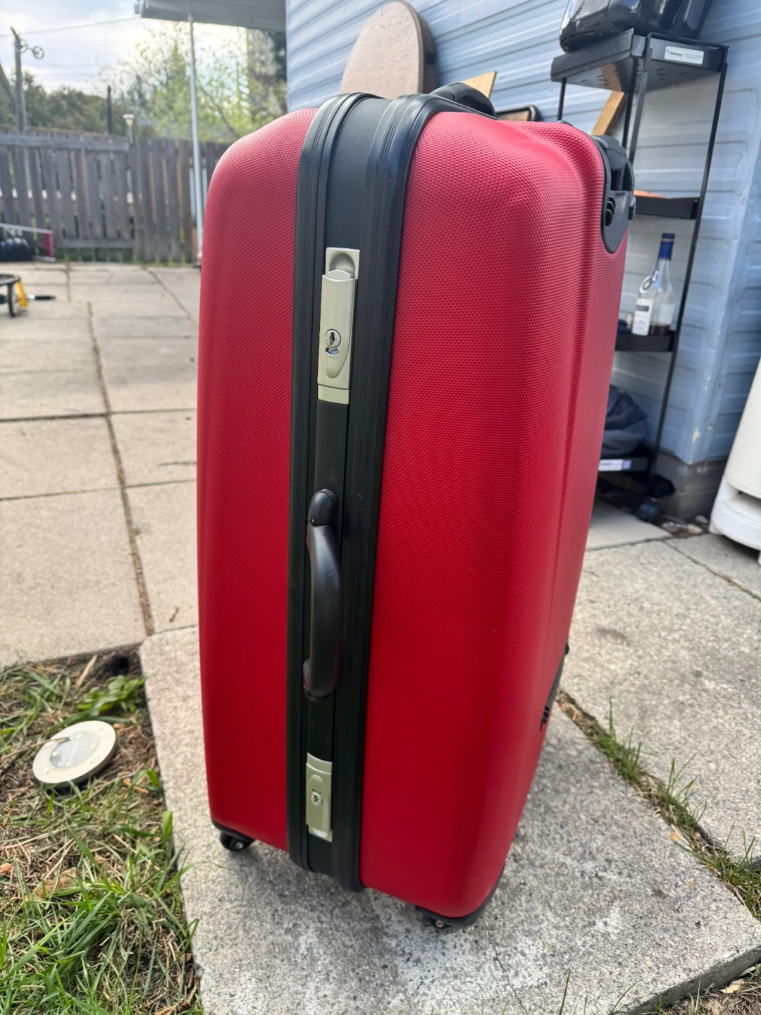 Red Delsey Hardside Suitcase brand new - photo 3