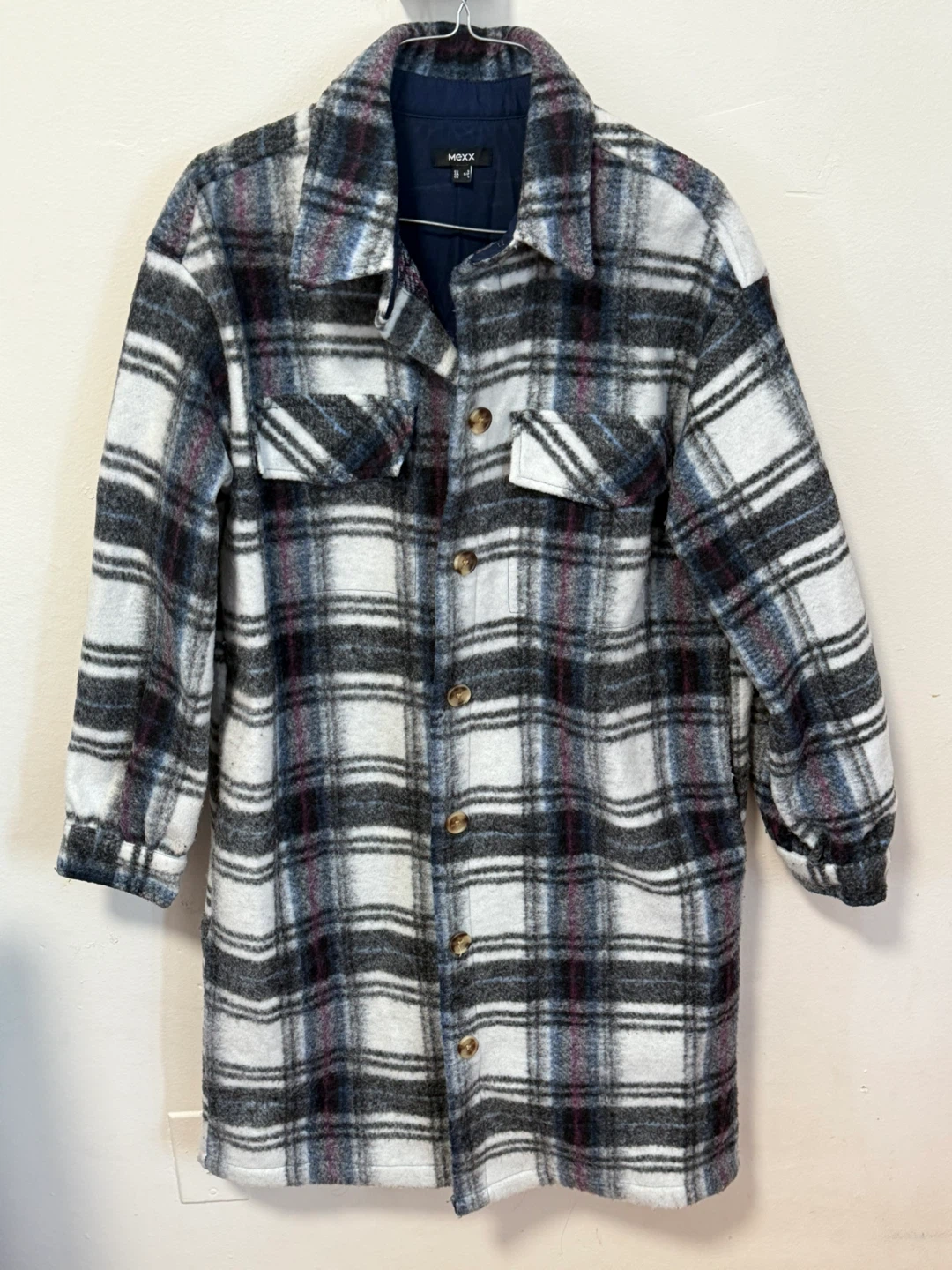‼️DECLUTTER‼️MEXX Plaid Button-Up Shirt Jacket