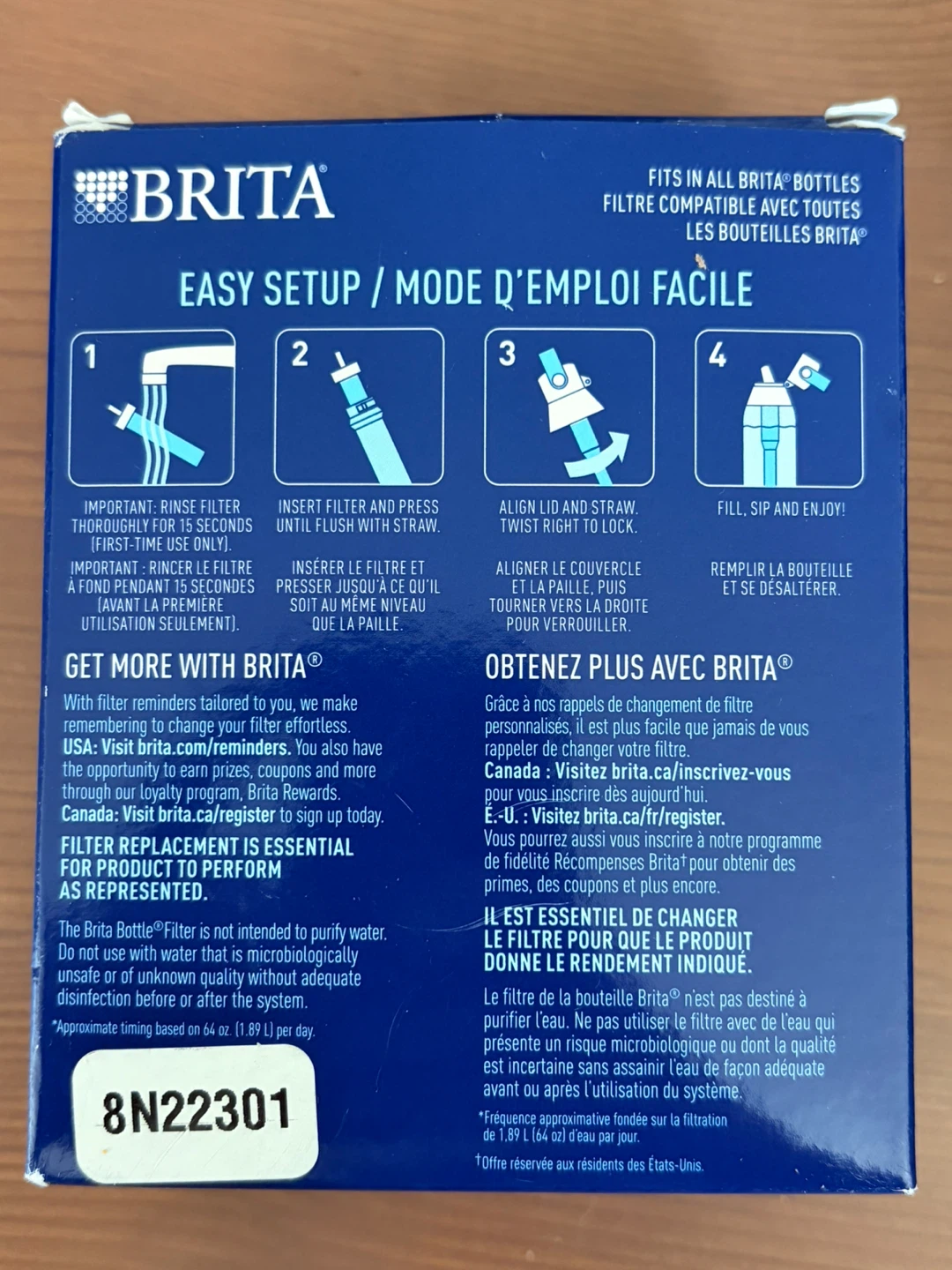(NEW) Brita Bottle Replacement Filters - 6 Filters - photo 2