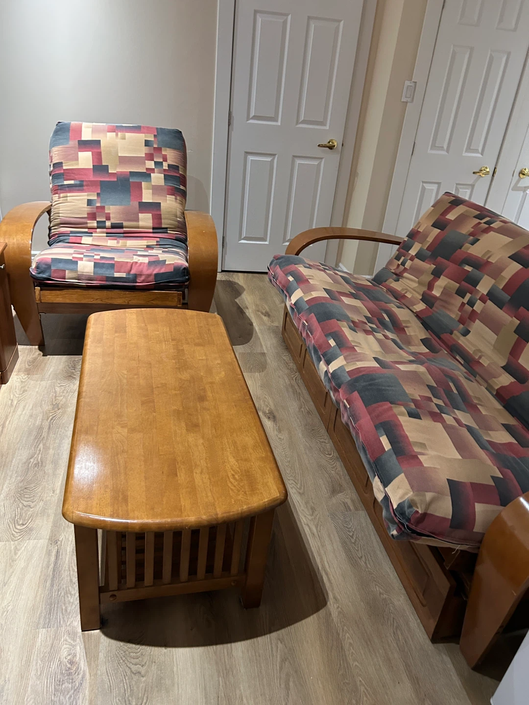 Futon sofa bed set - photo 5