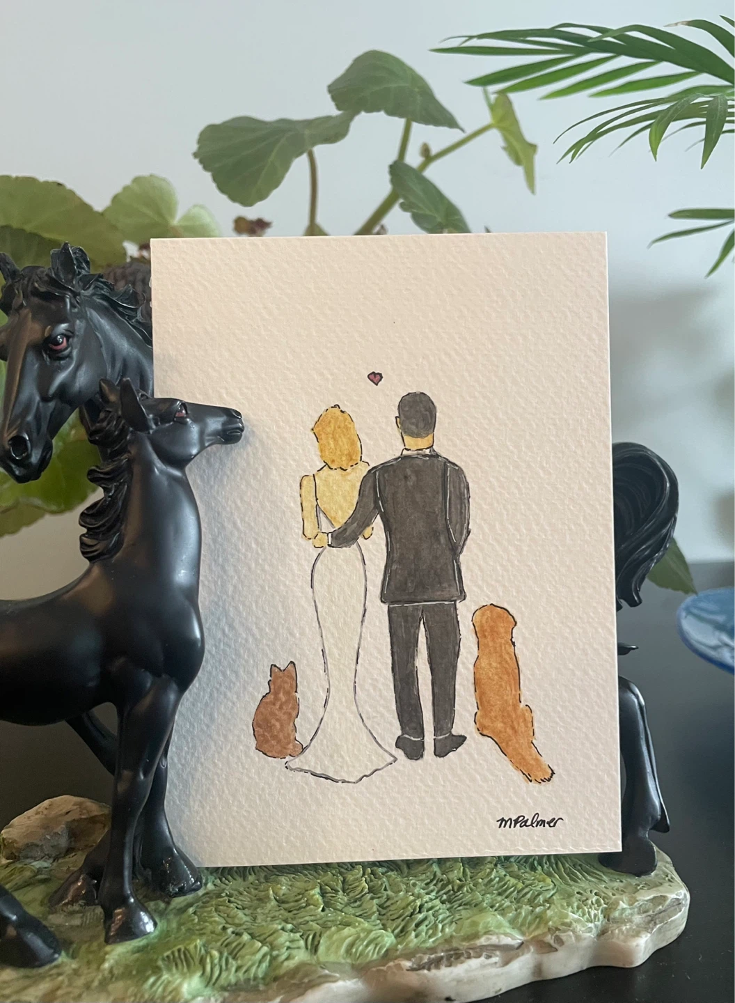 Watercolour Wedding & Celebration Paintings