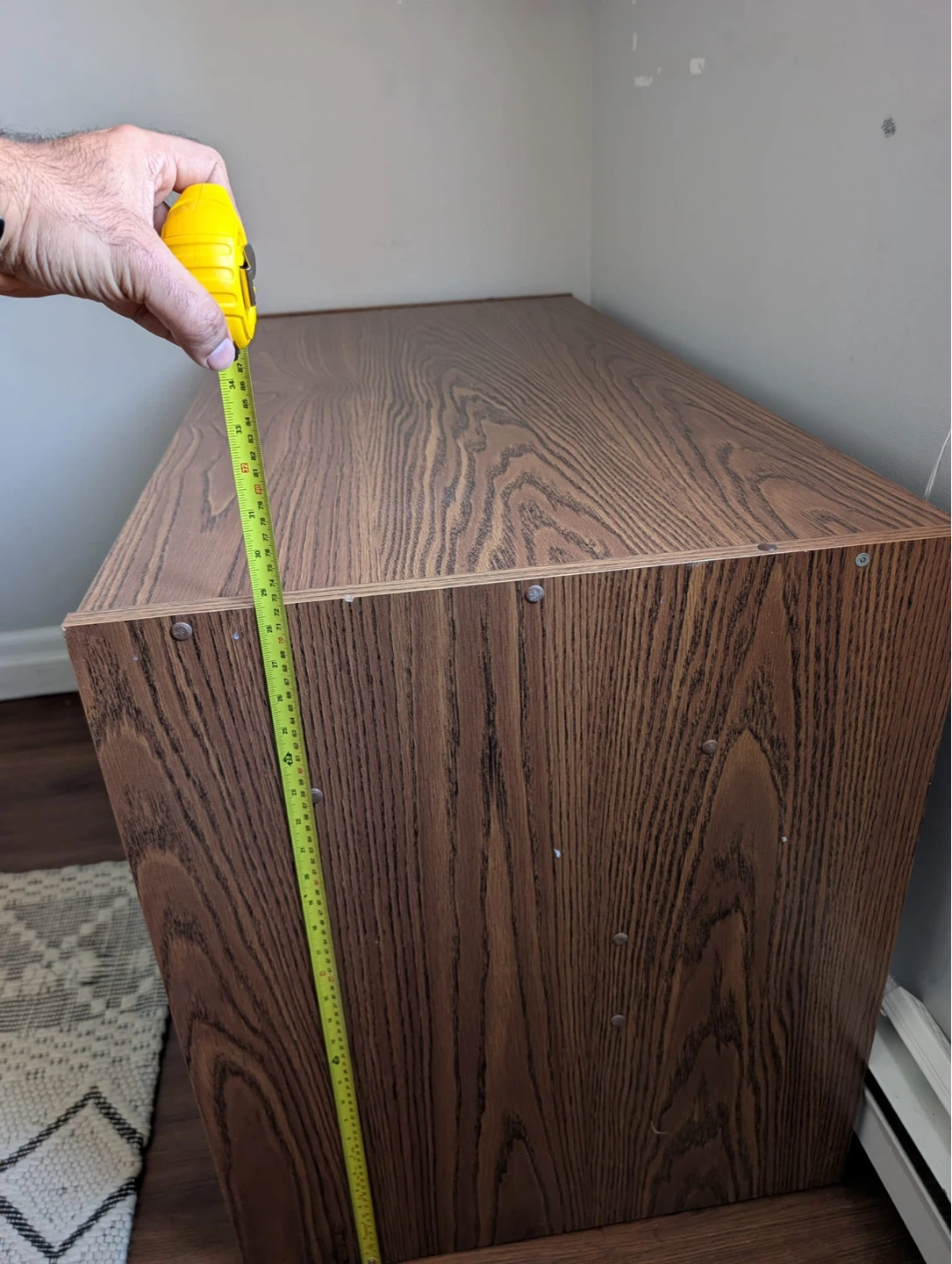 Brown Wood Desk with Drawer