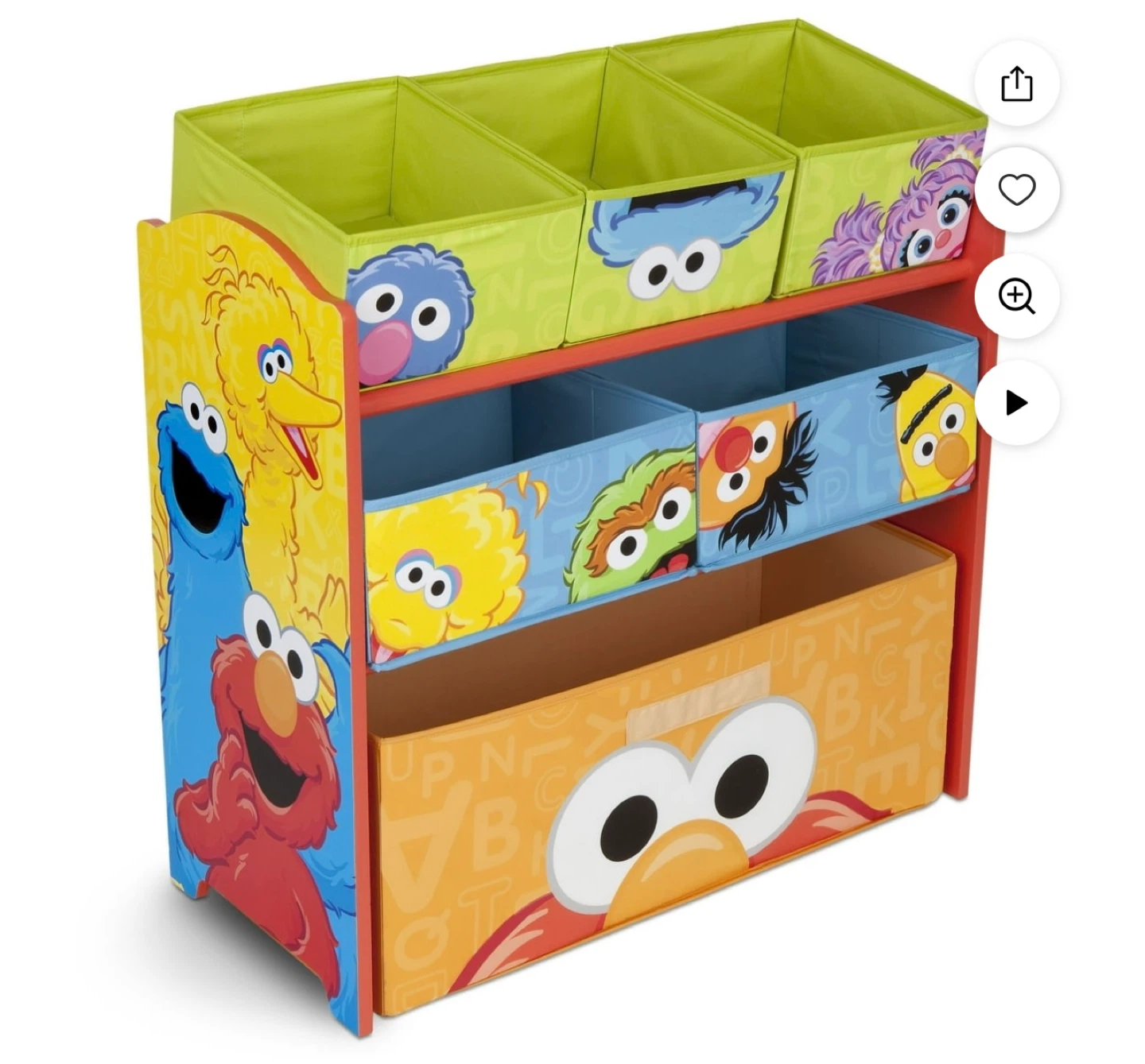 Sesame Street Toy Organizer with Storage Bins