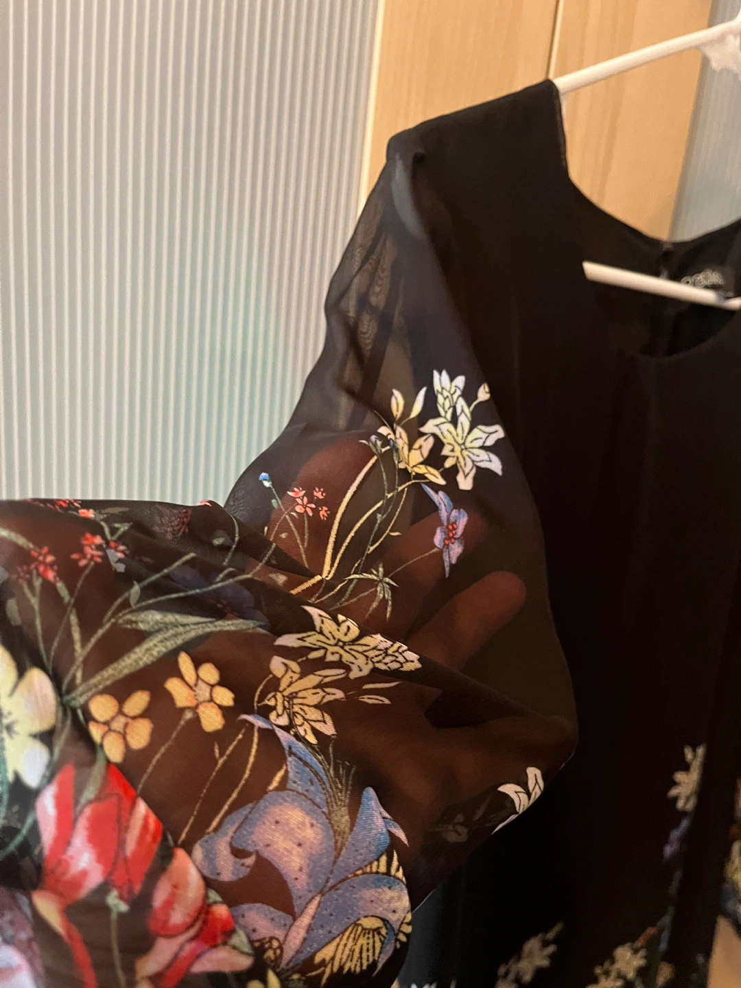 Papillon Black Floral Dress Size M - photo 4