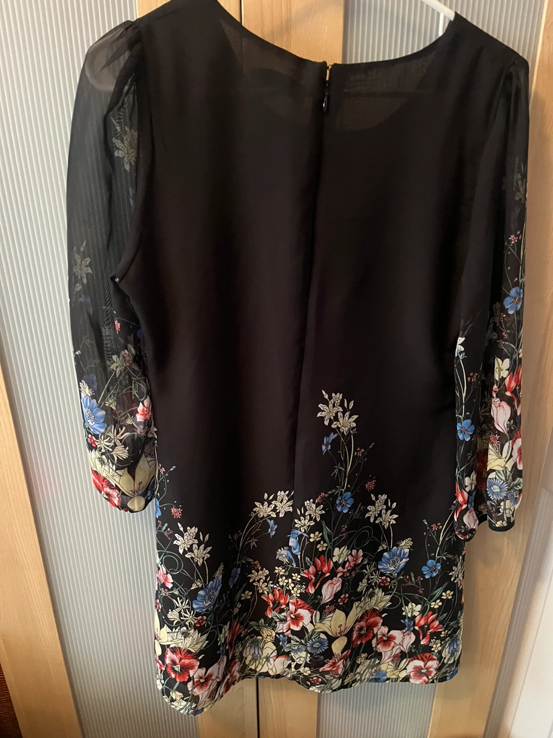 Papillon Black Floral Dress Size M - photo 2