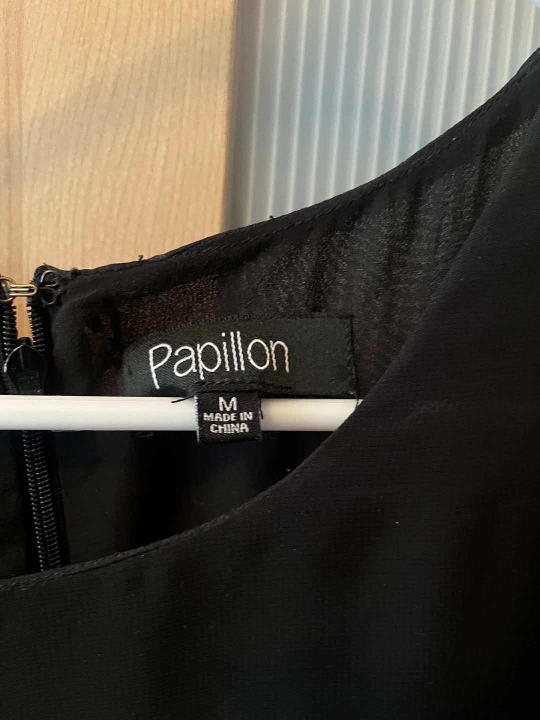 Papillon Black Floral Dress Size M - photo 3