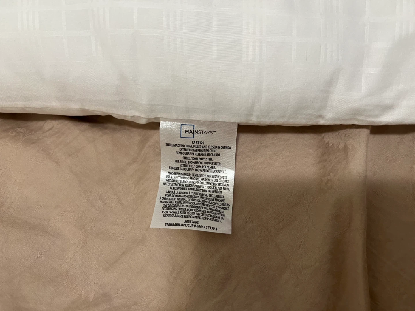 Mainstays White Pillow - photo 2