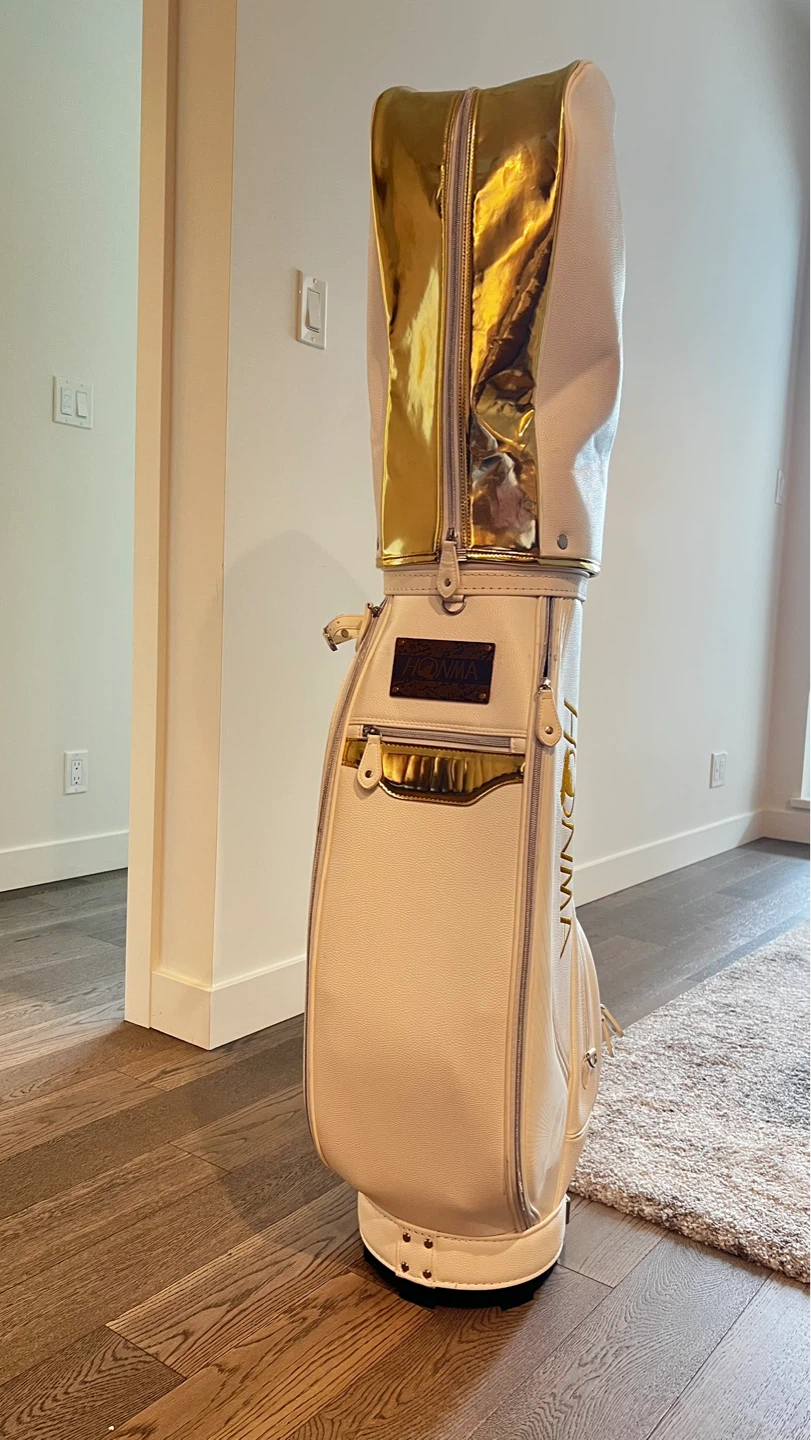 Honma Golf Bag - White and Gold