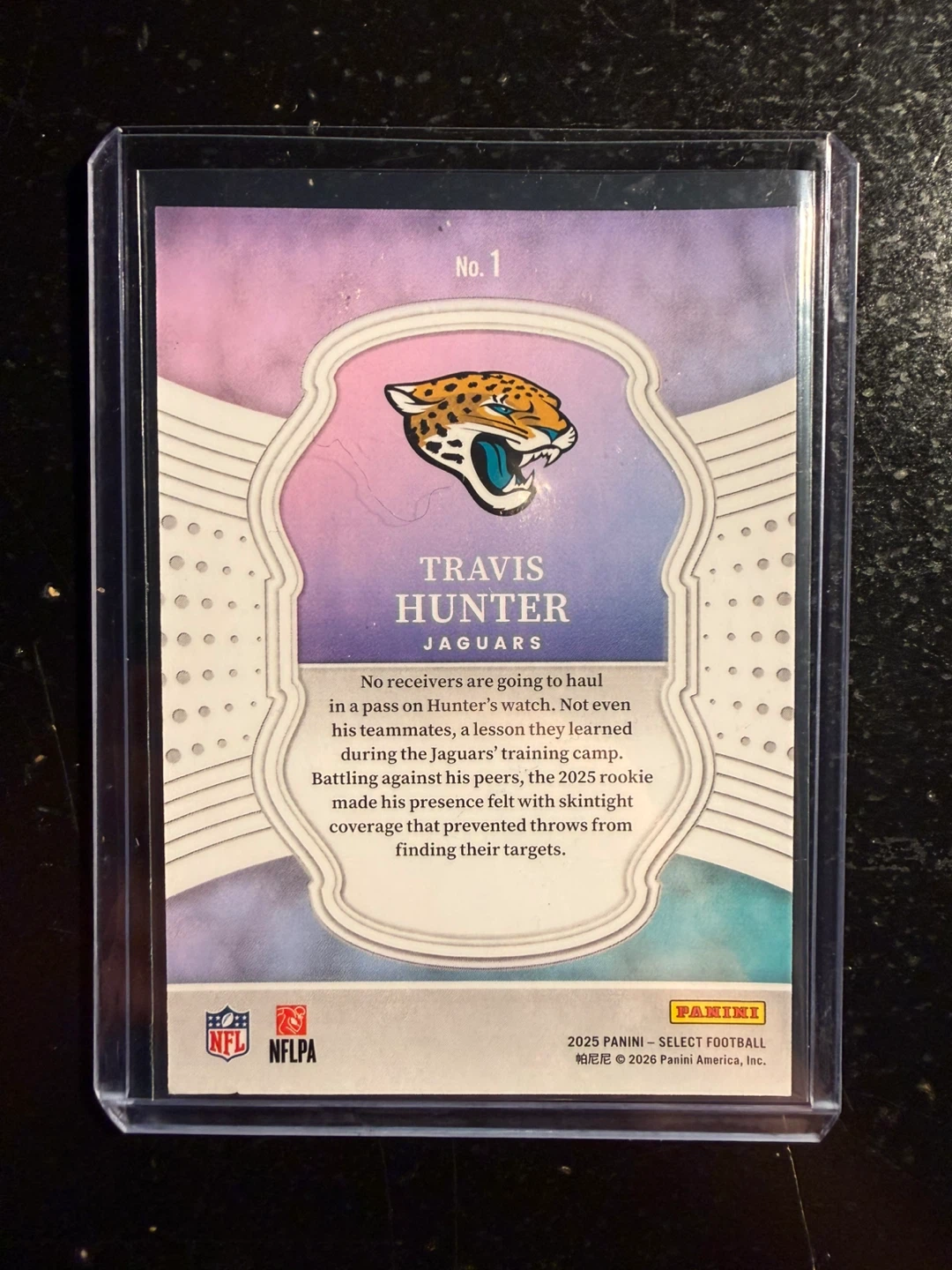 2025 Panini Select Travis Hunter RC Football Card - photo 2