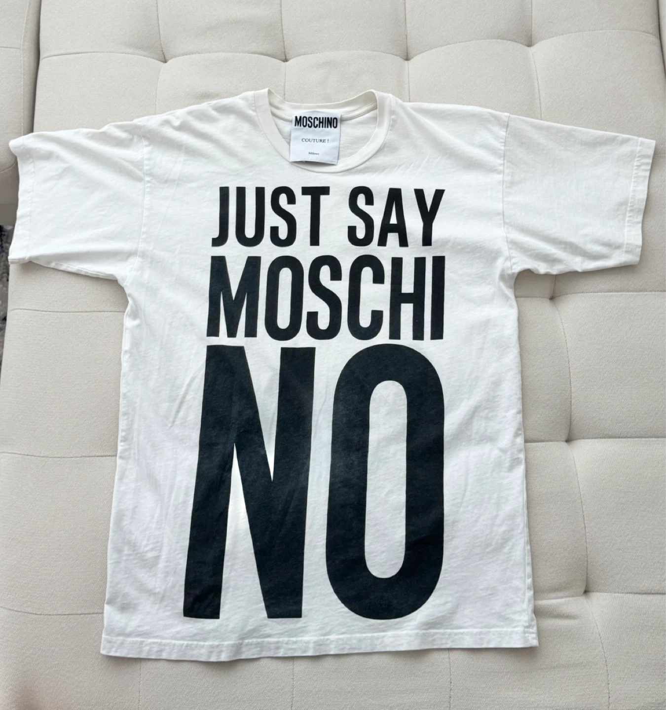 Moschino Couture 'Just Say Moschi NO' T-Shirt - photo 2